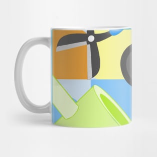 Seamless Pattern Gardening Tools Mug